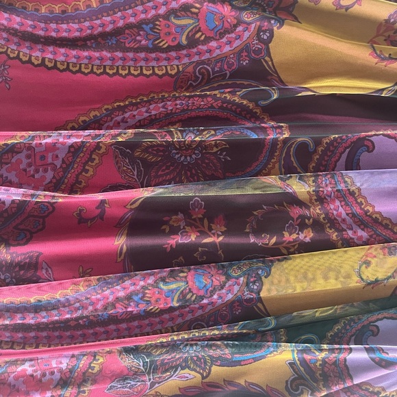 Candalite halter paisley midi or maxi dress PM PETITE Medium - Picture 7 of 11